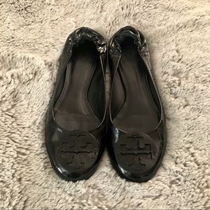Tory Burch Black Patent Flats